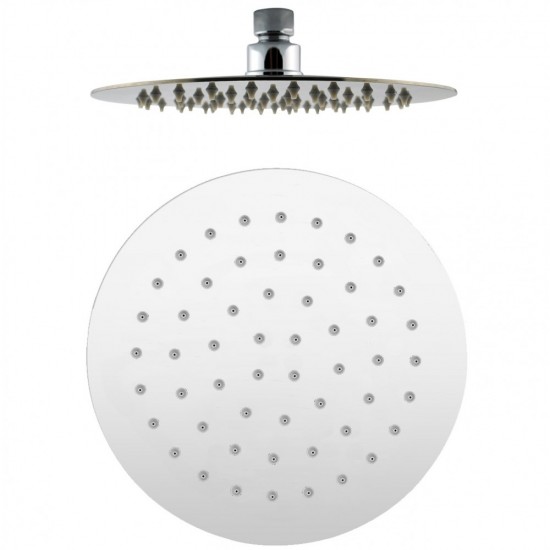 200mm 8 inch Stainless steel Super-slim Round Chrome Rainfall Shower Head 